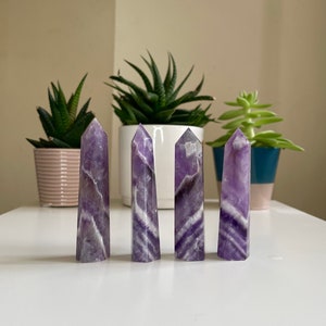 Torre Dream Amethyst, Torre Chevron Amethyst *tú eliges* / Crystal Home Decor