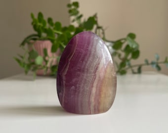 Rainbow Fluorite Freeform, Rainbow Fluorite tower 121 grams, 2.4 inch tall , Crystal Home Decor