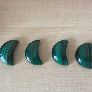 Malachite moon carving , malachite crystal moon carving