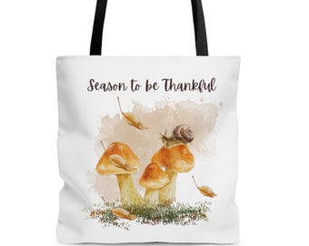 Aesthetic Fall Tote Bag, Season to be Thankful Tote, Autumn Season Reusable Grocery Bag, Festive Autumn, Thanksgiving Tote, Fall Gifts