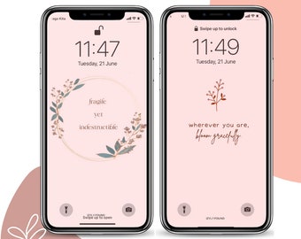 Nude and Pink Wallpaper - Etsy