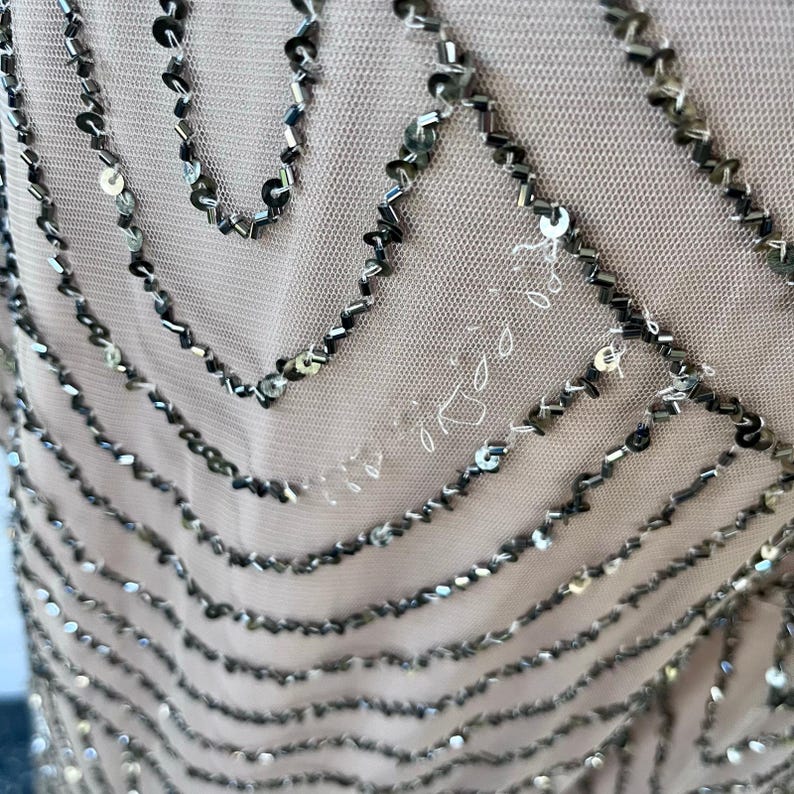 Vintage Y2K Adrianna Papell beaded gown image 3