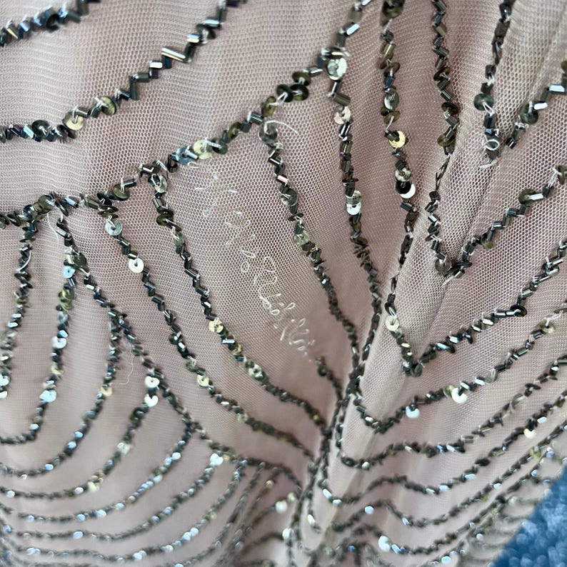 Vintage Y2K Adrianna Papell beaded gown image 5