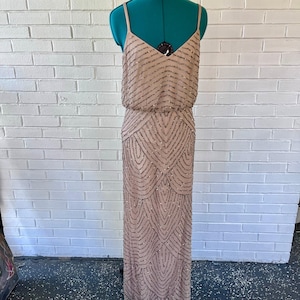 Vintage Y2K Adrianna Papell beaded gown image 1