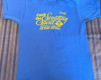 Vintage 80s Cub Scout camp tee