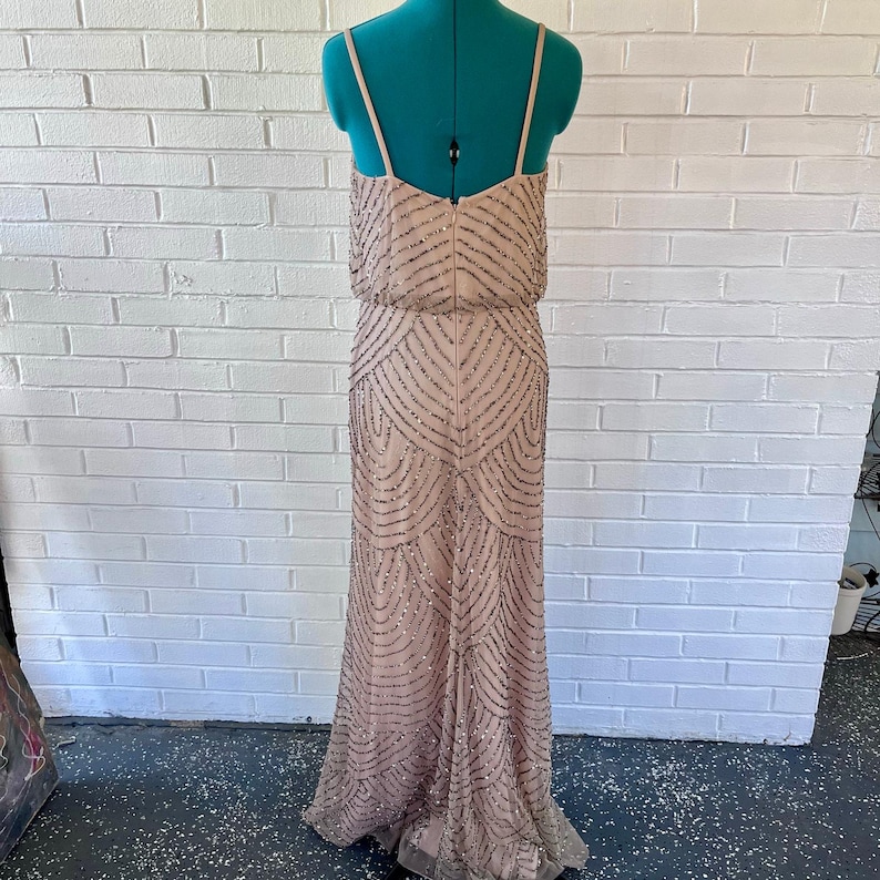 Vintage Y2K Adrianna Papell beaded gown image 2