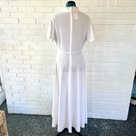 white polyester maxi dress Classic Summers Strappy Tiered Maxi Dress - White