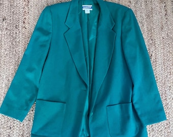 Vintage 90s Pendleton green wool blazer