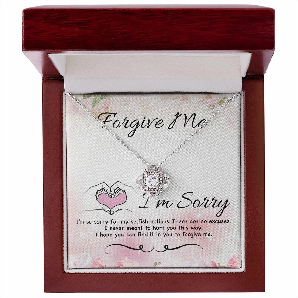 Anavia I'm Sorry, Apology Gift Card Necklace, Apology Gifts for