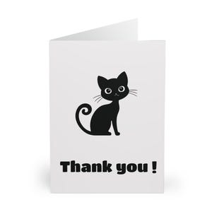 Dankeskarte 5er Pack - Hochzeit Dankeskarten - Dankeskarten Multipack - Lustige Dankeskarten - Katzen Dankeskarte - Dankbarkeitskarte