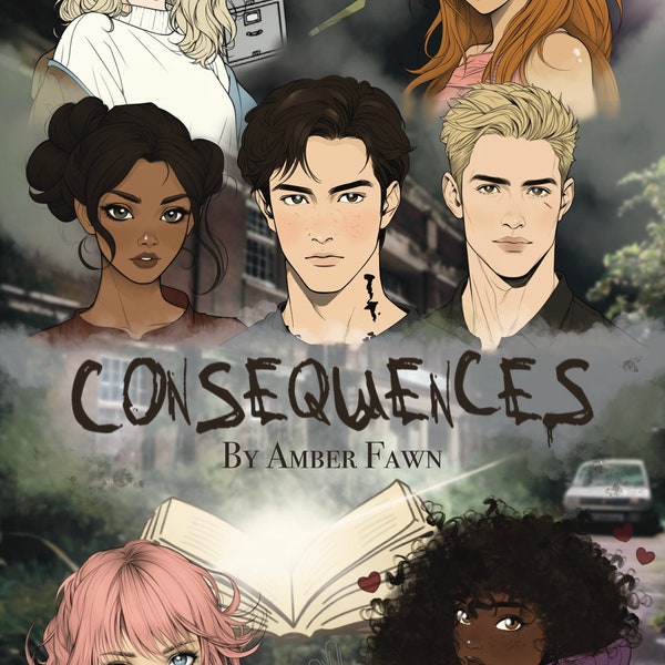 E-book ‘Consequences’ by Amber Fawn | Dark romance | Magical realism | Debut novel | Indie author | Smut romance book