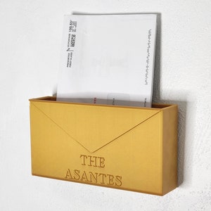 Portacorreo de pared personalizado, regalo para el hogar, organizador de correo