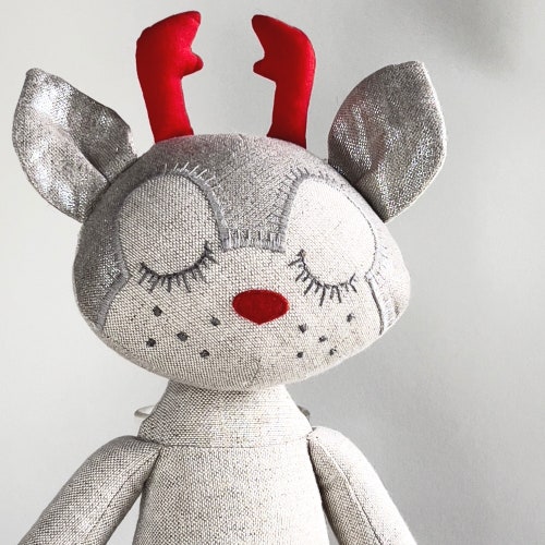 OOak handmade rag cloth doll,Unique hygge baby girl gift, Eco friendly products for baby girl room decor,Kids shops toys for girls