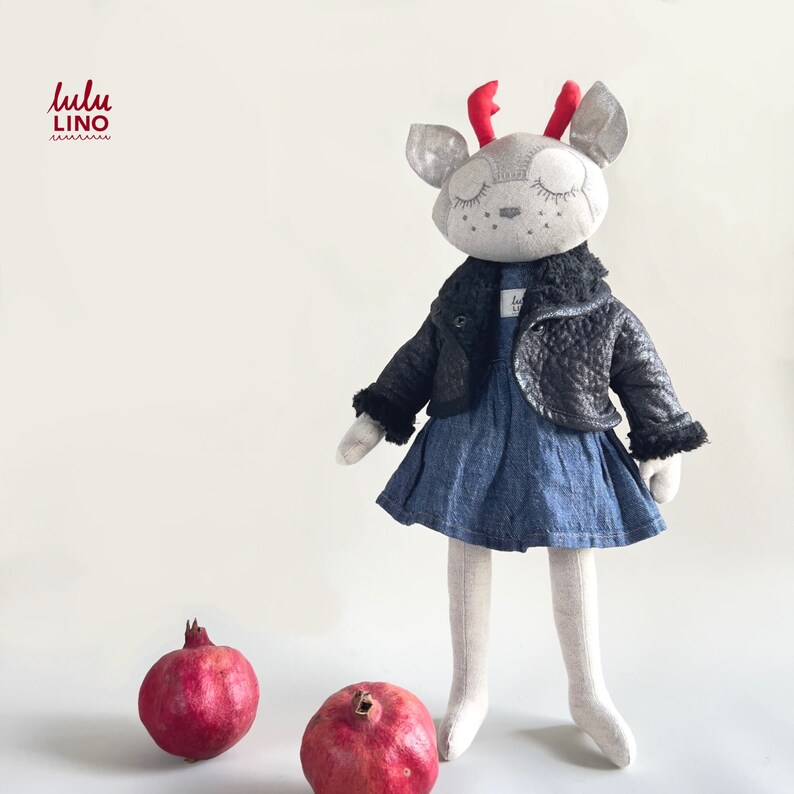 OOak handmade rag cloth doll,Unique hygge baby girl gift, Eco friendly products for baby girl room decor,Kids shops toys for girls