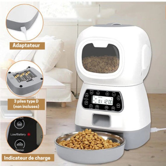 Distributeur de Nourriture Pour Chien et Chat