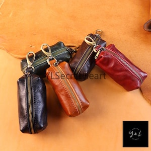 Leder Geldbörse, Leder Geldbörse, Leder Organizer, niedliche Geldbörse Schlüsselanhänger, Leder Schutzhülle für Schlüssel, Leder Beutel