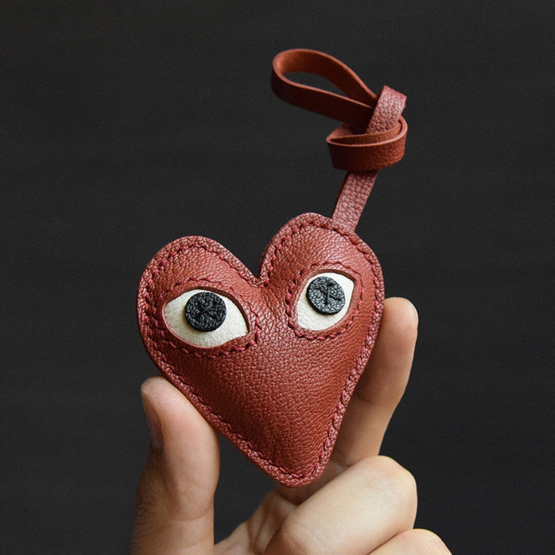 Leather Heart Bag Charm Handmade Red Heart Charm Cute Heart Leather Handbag Purse Charm Heart Keychain Handmade Leather Gift Etsy