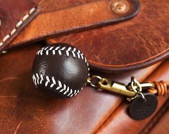 Ciondolo A Forma Di Baseball Per Borse – Set Di 2, In Lega E Legno, Decorazione Sportiva E Alla Moda