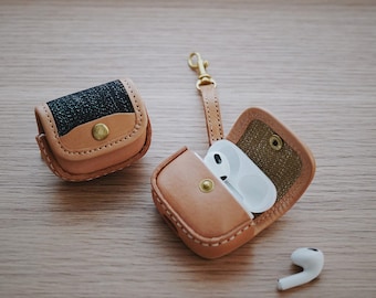 Leather Airpod Pro Case, Handmade Airpod Cover for Airpods Pro, Leather Protective Case for Airpods Pro, Earphone Bags, Earpods Accessories