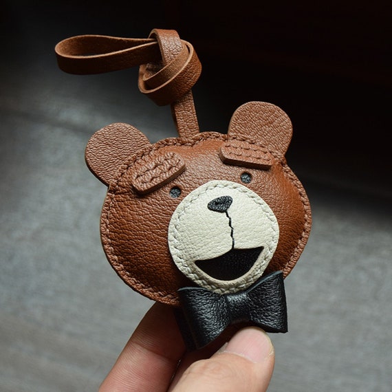 Cute Teddy Bear Lover Gift Handmade Teddy Bear Handbag Charm 