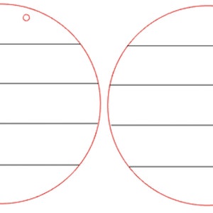 Round Shiplap Farmhouse Doorhanger SVG, Glowforge cut file / Blank Shiplap Round SVG / Shiplap round with holes  / Door hanger SVG