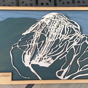 Aangepaste skiresortkaart