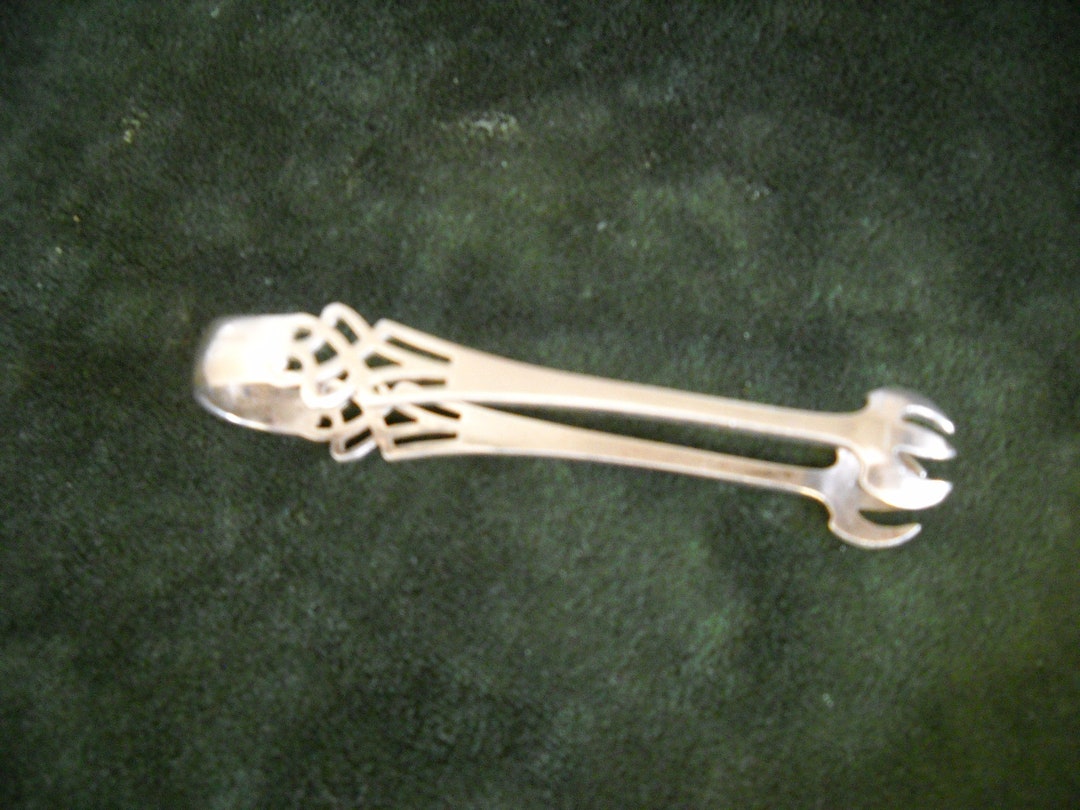 Vintage Lunt Sterling Silver Sugar Cube Tongs 3.75 Inches 16 Gr. Etsy