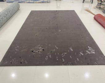 Tapete de lã tufado à mão: tapete feito à mão para quarto e sala de estar