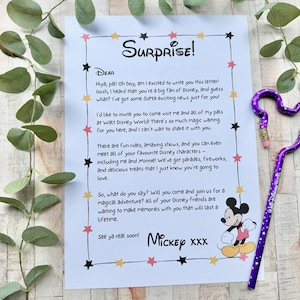 Carta de Mickey para Orlando