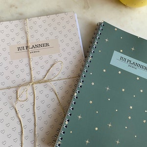 Groene terretjes agenda IUI, IUI, datumloze IUI-planner, datumloze agenda, iui-dagboek, agenda, vruchtbaarheid