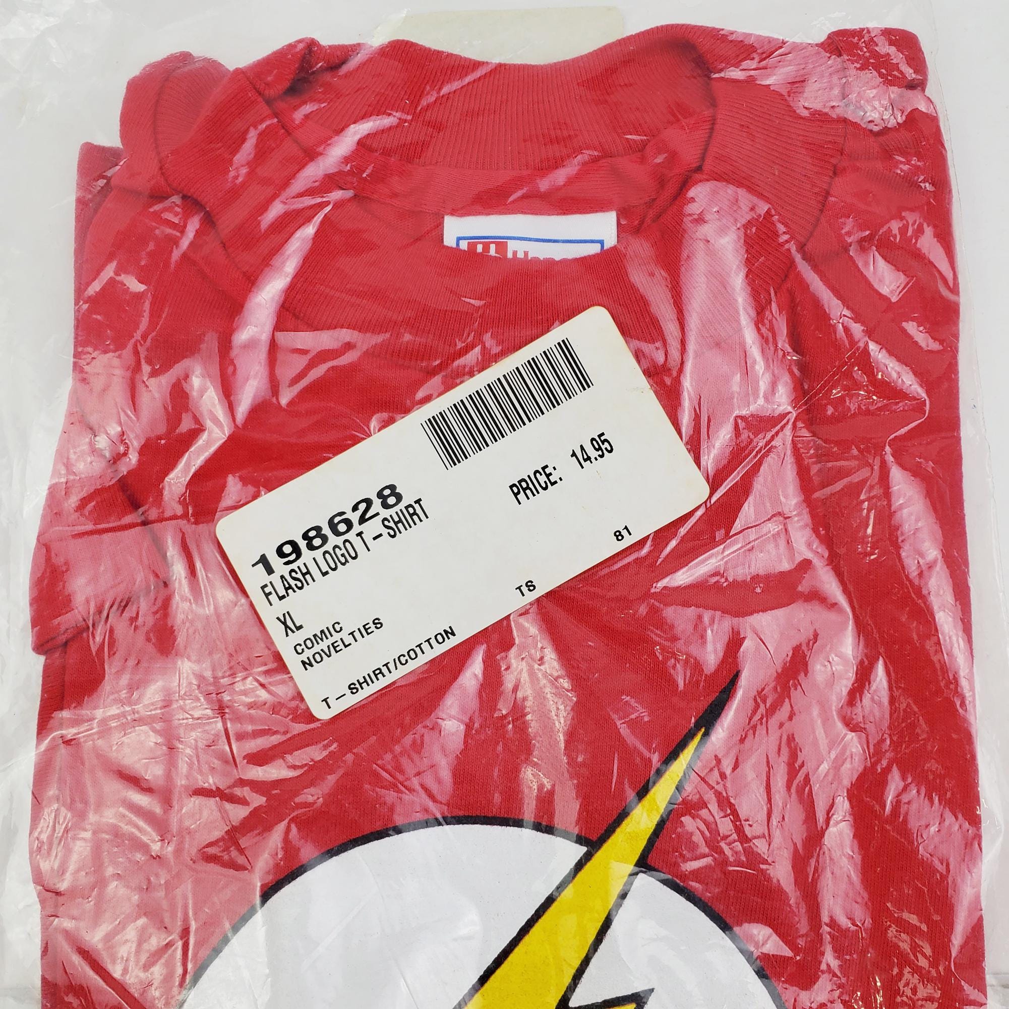 T-shirt Vintage FLASH DC Comics - Logo Graphitti Designs - Taille XL - Occasion Très Bon état