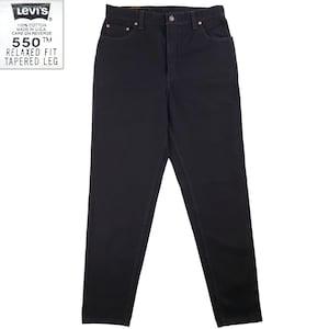 Levi&#39;s 550 Jeans Vintage 90s USA High Waist Relaxed Tapered Denim Women 14 34x33