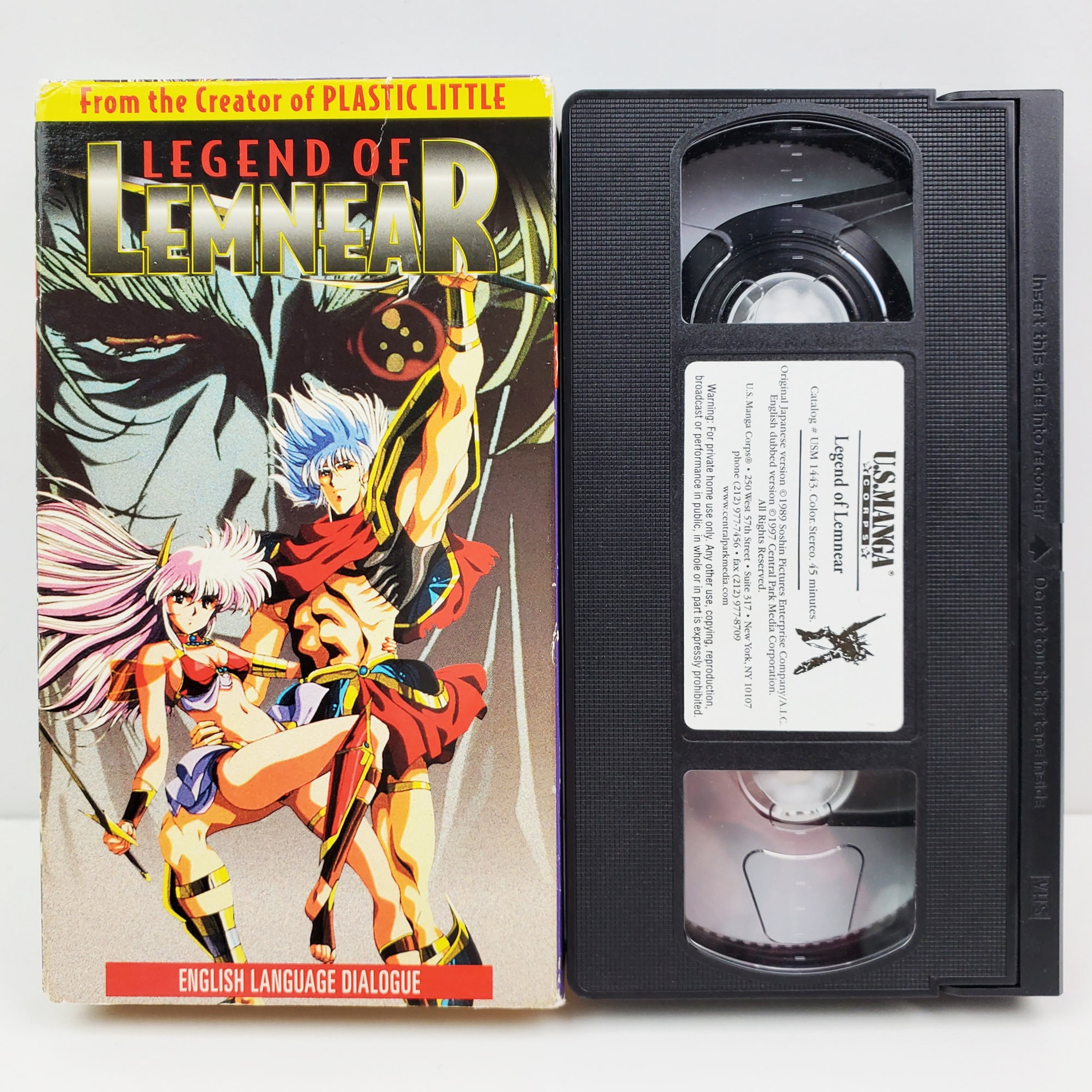 Legend of Lemnear Anime VHS 1997 US Manga Corps English Dubbed