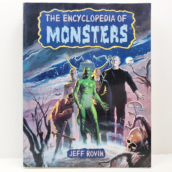 Encyclopedia of Monsters Jeff Rovin Book Vintage Sci-fi Horror