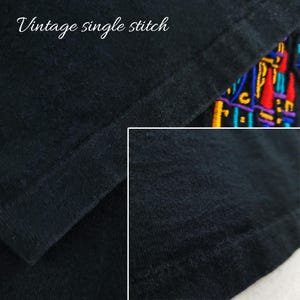 Walt Disney World Vintage T-Shirt Mickey Fireworks Embroidered Single Stitch 90s