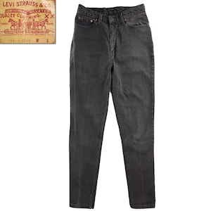 Levi&#39;s XX 512 Vintage High Waisted Jeans 90s Black Taper 17512 Women &quot;11&quot; 30x32