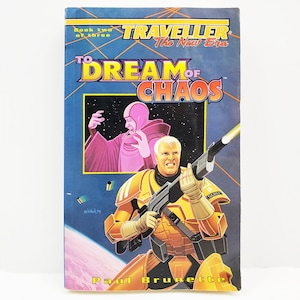 Traveller New Era To Dream of Chaos Book by Paul Brunette Vintage 1995 GDW Press Sci-Fi Paperback