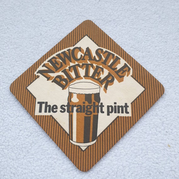 Vintage Newcastle Bitter the Straight Pint Beer Mat Etsy