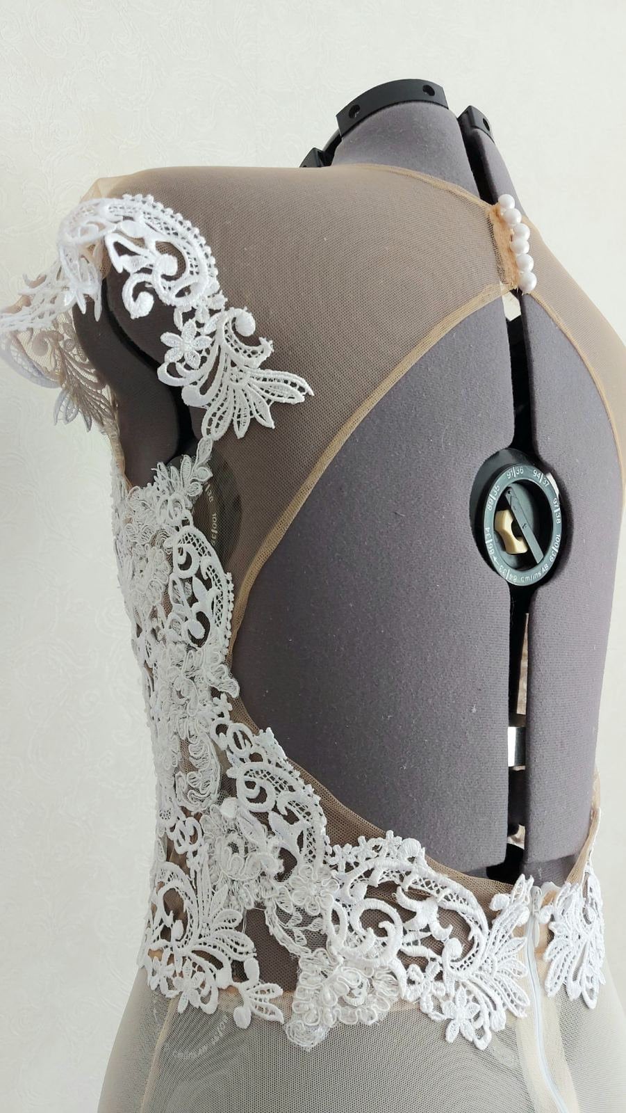 White Lace Cap Sleeves Backless Bridal Top Wedding Separates Bridal ...