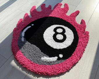 8 Ball Rug - Etsy