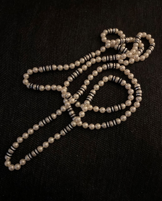 Vintage Double Strand Necklace - image 1