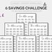 Printable A6 Savings Challenge Bundle | Mini Savings Challenge Trackers ...