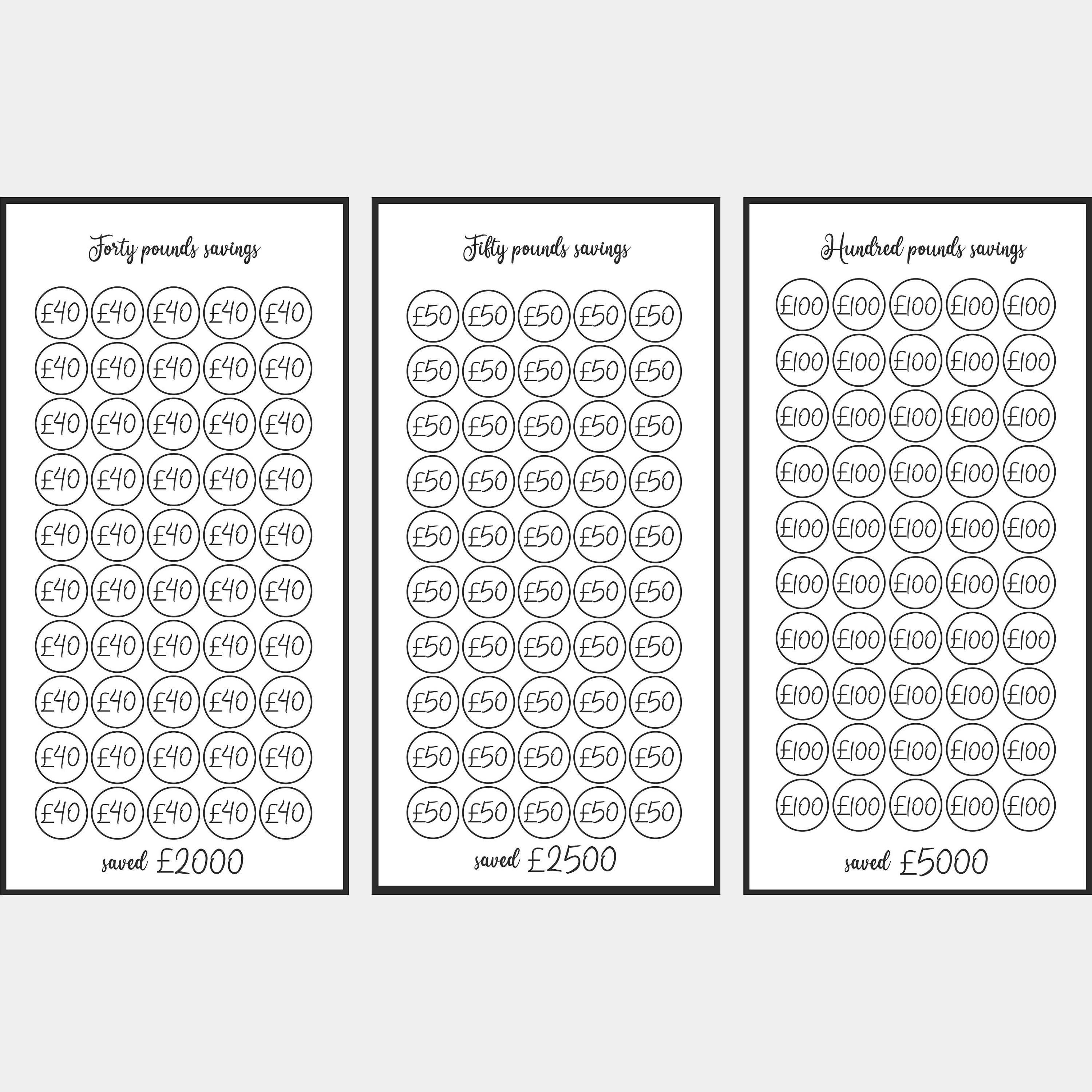 Printable A6 Savings Challenge Bundle A6 Cash Envelope System, Cash ...
