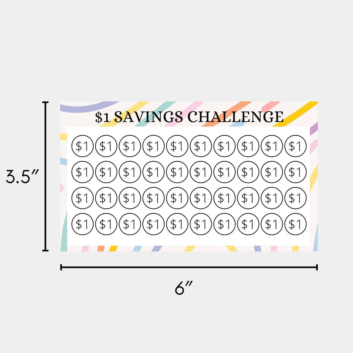 Printable A6 Savings Challenge Bundle A6 Cash Envelope - Etsy