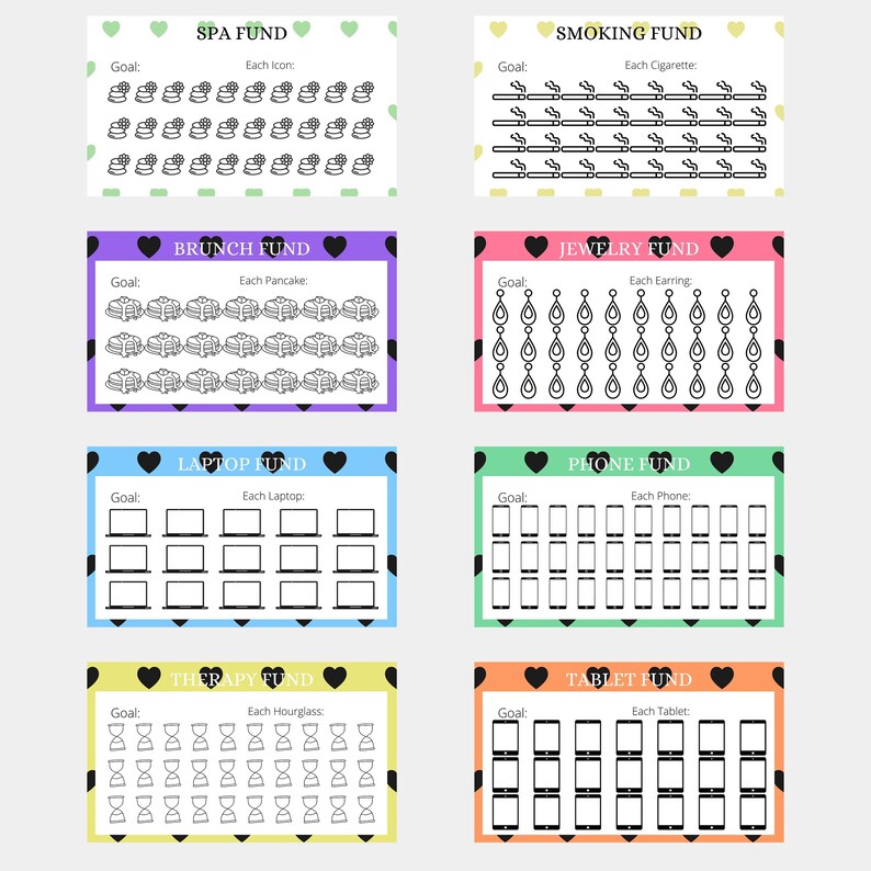 Printable A6 Savings Challenge Bundle A6 Cash Envelope - Etsy