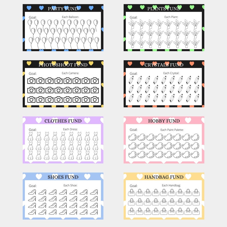 Printable A6 Savings Challenge Bundle A6 Cash Envelope - Etsy