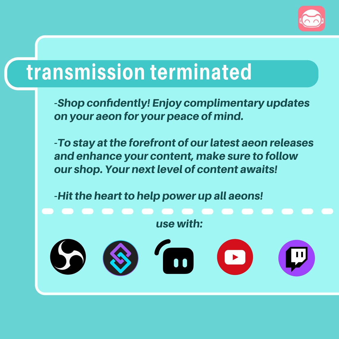 Aeon Animated Emote [LOVE] Overlay, Streamlabs, OBS, Streamer.bot, Webm ...