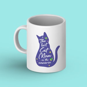 Cat Mom Galaxy Mug - Cat Lover - Fur Mom - Mother&#39;s Day Gift - Gift for Mom