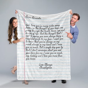 Papel rayado de manta personalizada con notas y letras