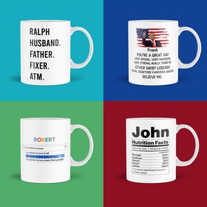Fathers Day Personalized Ceramic Mug